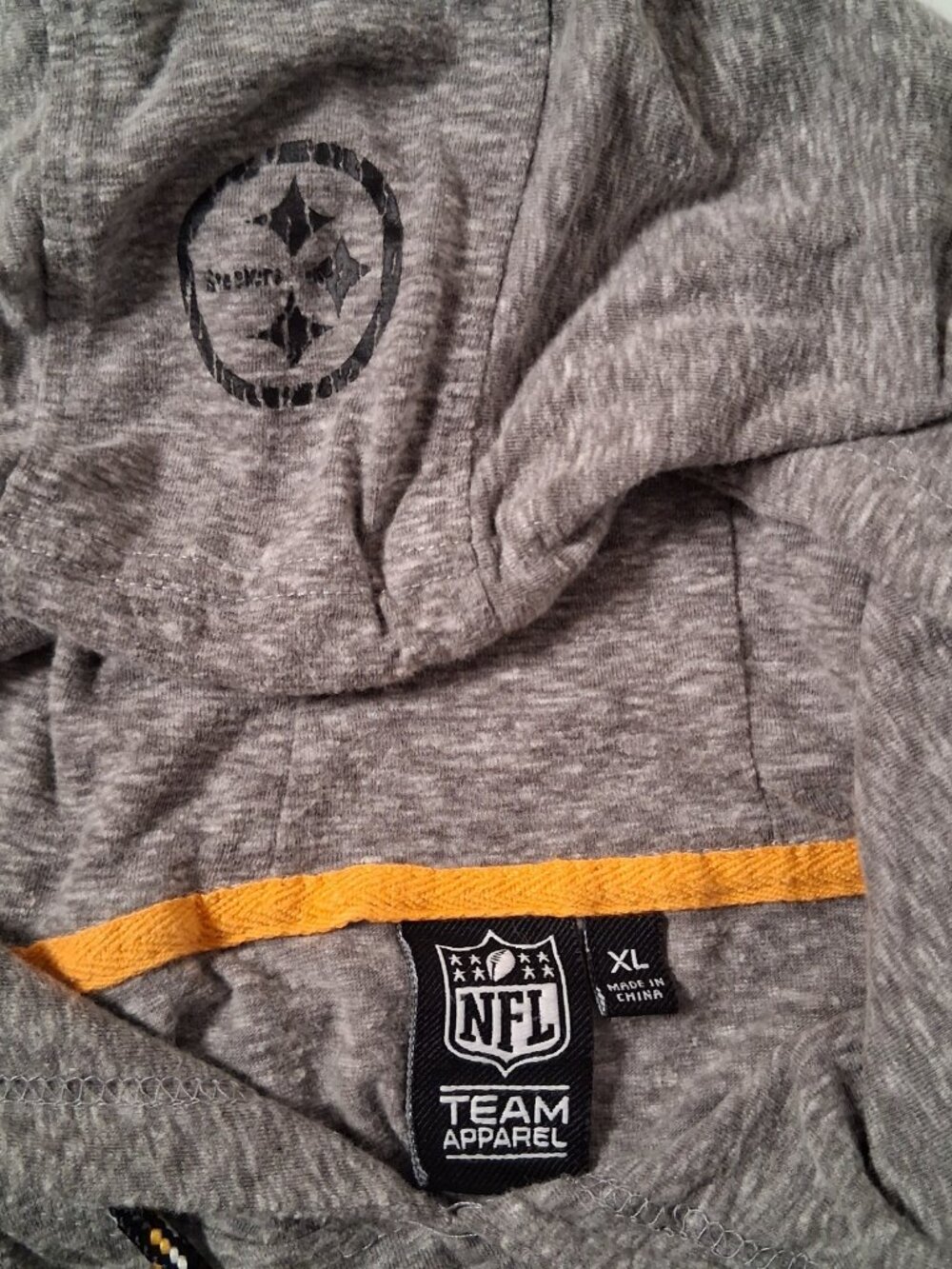 Pittsburgh Steelers Shirt Women XL Hooded Long Sleeve Hoodie NFL Team Apparel - Picture 10 of 14